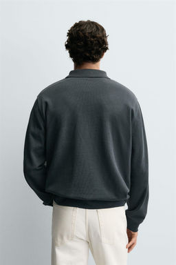 BASIC TEXTURED POLO SHIRT - Zara фото 3