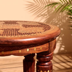 Столик кофейный, 38×38×38 см, дерево шишам