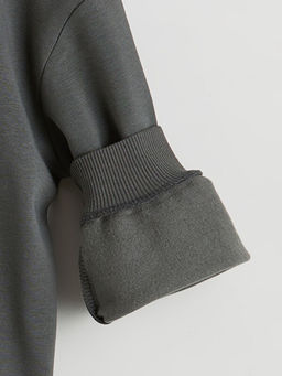 Bisiklet Yaka Erkek ?ocuk Kal?n Sweatshirt