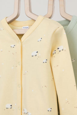 Crockid _ К 6025-2уп/маленькие овечки,поле с ромашками комбинезон (слип) яс  фото 3