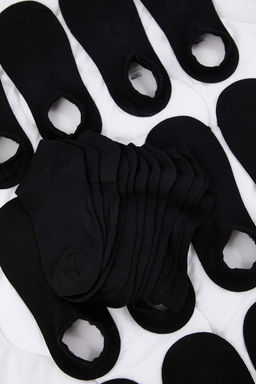 Siyah 12li Paket Soket Boy Orme Corap TEDAW25CO00002