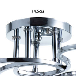 Светильник потолочный BayerLux «Каспиан», люстра 5хЕ27, 40 Вт, хром, 56×56×22 см