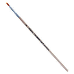 Цена за 10 шт. Кисть для рисования, нейлон, № 2, плоская, деревянная ручка, международный размер