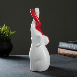 Набор фигурок Пара слонов, белый и красный, 9?15?25 см