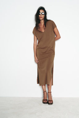 WASHED MIDI DRESS - Zara фото 9