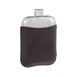 Фляжка Лучший рыбак, нержавеющая сталь, 180 мл, 6 oz