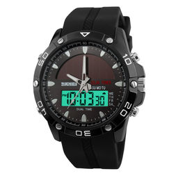 Мужские наручные часы Skmei 1064black Солнечная батарея