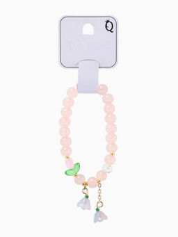 Браслет "Тюльпанчик" шар №8, цвет розовый