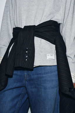 OVERSIZE LONG SLEEVE T-SHIRT - Zara фото 3