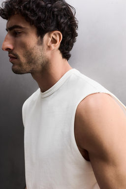 CAMISETA TANK HEAVYWEIGHT / Blanco - Zara фото 5