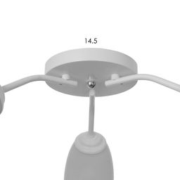 Люстра «Оникс» BayerLux 3×15 Вт E27, белый, 50×50×15 см