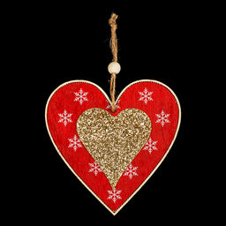 Цена за 1 шт. Украшение ErichKrause Decor Сердце 10.5см, дерево