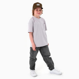 Кепка детская для мальчика Overhat, цвет коричневый, р-р 52-54, 5-7 лет