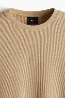 Camiseta en punto gofrado Slim Fit - H&m фото 3