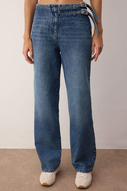 Mavi Kemer Detayl? Normal Bel Wide Leg Jeans TWOAW26JE00137