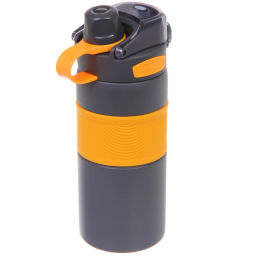 Термос 600мл "Фитнесс", цвет темно-серый