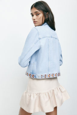 Cazadora denim con detalles bordados - H&m фото 4