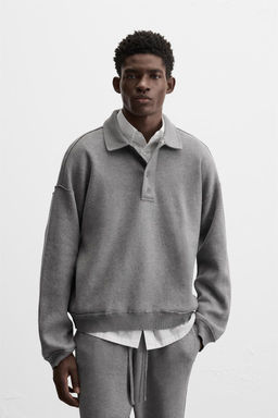 IRREGULAR STITCH KNIT POLO SHIRT - Zara фото 2