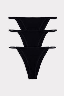 Трусы женские слип-бикини мультипак (3 ШТ.) в черном цвете - Mark formelle фото 4