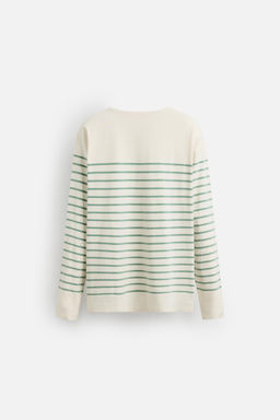 STRIPED JACQUARD T-SHIRT - Zara фото 8