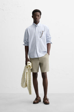 100% LINEN BERMUDA SHORTS - Zara фото 19