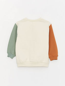 Bisiklet Yaka Bask?l? Erkek Bebek Sweatshirt - Waikiki фото 3