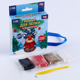 Набор для создания фигурки из полимерной глины Оленёнок в шарфике - Школа талантов фото 3