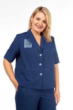 Костюм VILENA 1083-Р синий меланж