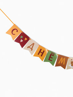 Гирлянда на ленте «С Днём Рождения!», оранжевый нюд, 200 см