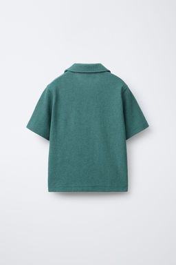 RUSTIC TOWELLING BOWLING SHIRT - Zara фото 2