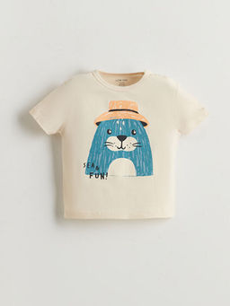 Sevimli Bask?l? Erkek Bebek Ti??rt ve K?sa Tayt 2li