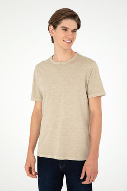 Мужская базовая футболка светло-хаки - U.s. polo assn фото 3