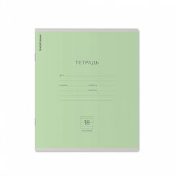 Цена за 200 шт. Тетрадь школьная ученическая ErichKrause Классика зеленая, 18 листов, клетка (в плёнке по 10 шт.)  фото 28