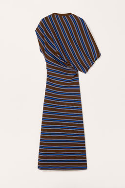 LIMITED EDITION STRIPED DRAPED DRESS - Zara фото 13