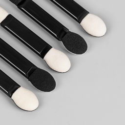 Набор аппликаторов для теней, двухсторонние, 5 см, 5 шт., чёрный