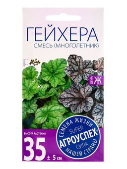 Цена за 3 шт. Семена цветов Гейхера «Смесь цветов», 5 шт., «Агроуспех»