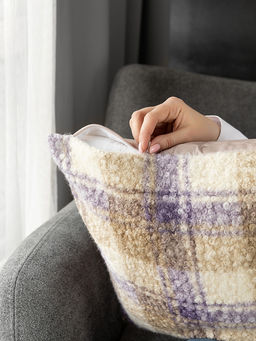 Наволочка декоративная 45х45 молочный полиэстер - Denastia фото 2