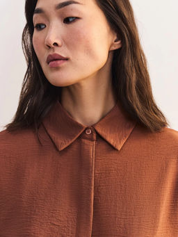 Блуза свободного кроя с кулиской / Zarina  фото 7