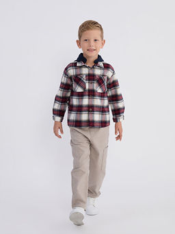 Kap??onlu Ekose Erkek ?ocuk G?mlek