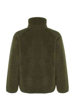 TRENDYOLMILLA Winter Essentials Gri Polar Fermuarl? Dik Yaka Uzun Kol Cep Detayl? Orme Sweatshirt TWOAW24SW00071 фото 9