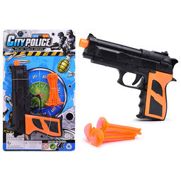 Пистолет "Меткий выстрел" со стрелами на присосках, на листе