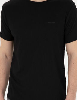 Siyah Slim Fit Ti__rt