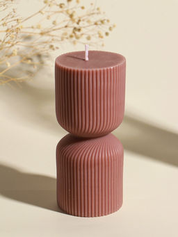 Свеча интерьерная "Греция" капучино 6х6х14 см