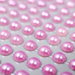 Полубусины самоклеящиеся на листе 90×150 мм, d=6 мм, 216 шт., сиреневый