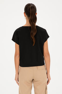 U. S. Polo Assn / Женская черная футболка - U.s. polo assn фото 5