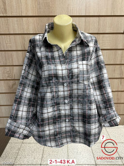 Рубашка женская в клетку