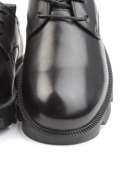 03-DYL101-1 BLACK Полуботинки женские (натуральная кожа)