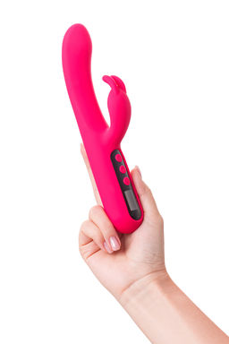 Вибратор для точки G с клиторальной стимуляцией eroTeq Rablock, силикон, розовый, 23,5 см - Toyfa фото 12