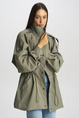 Куртка-реглан на кулиске Olive
