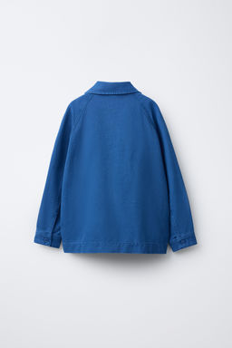 SOBRECAMISA CANVAS BOLSILLOS / Azul?n - Zara фото 4
